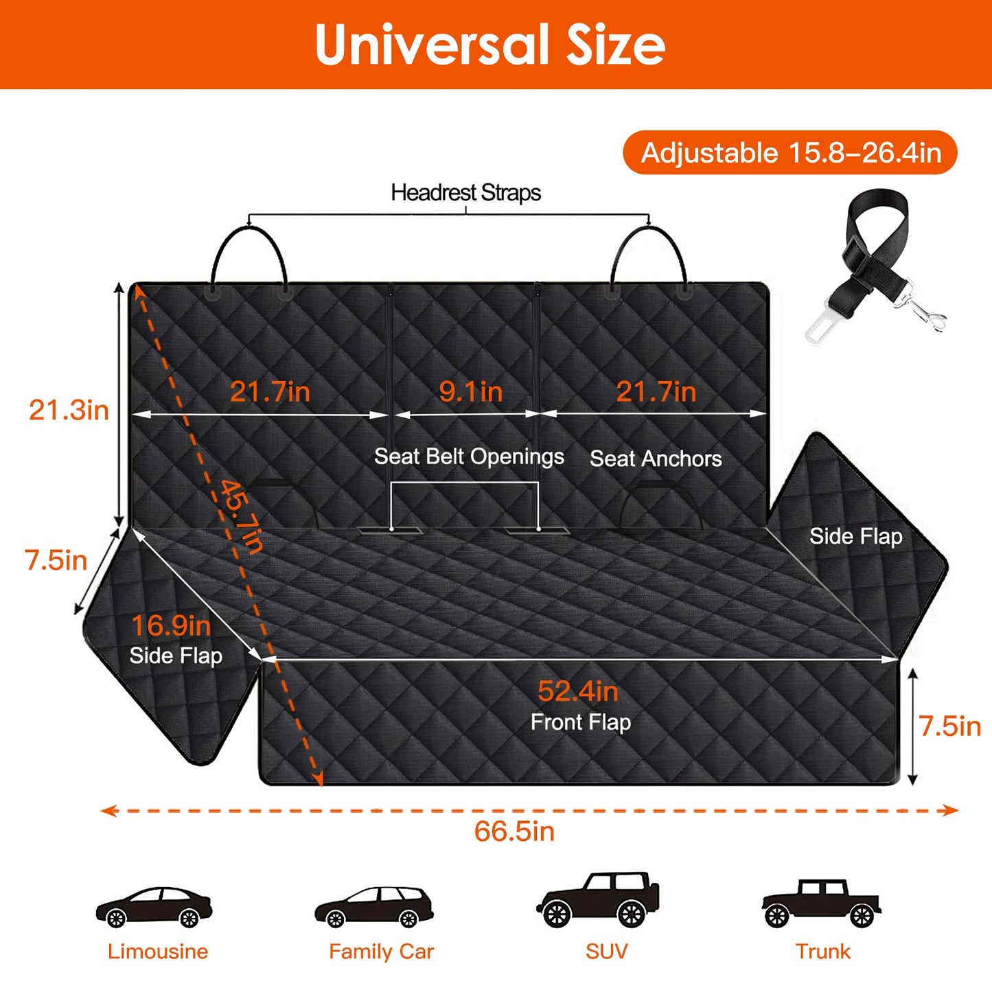 Waterproof Dog Car Seat Cover